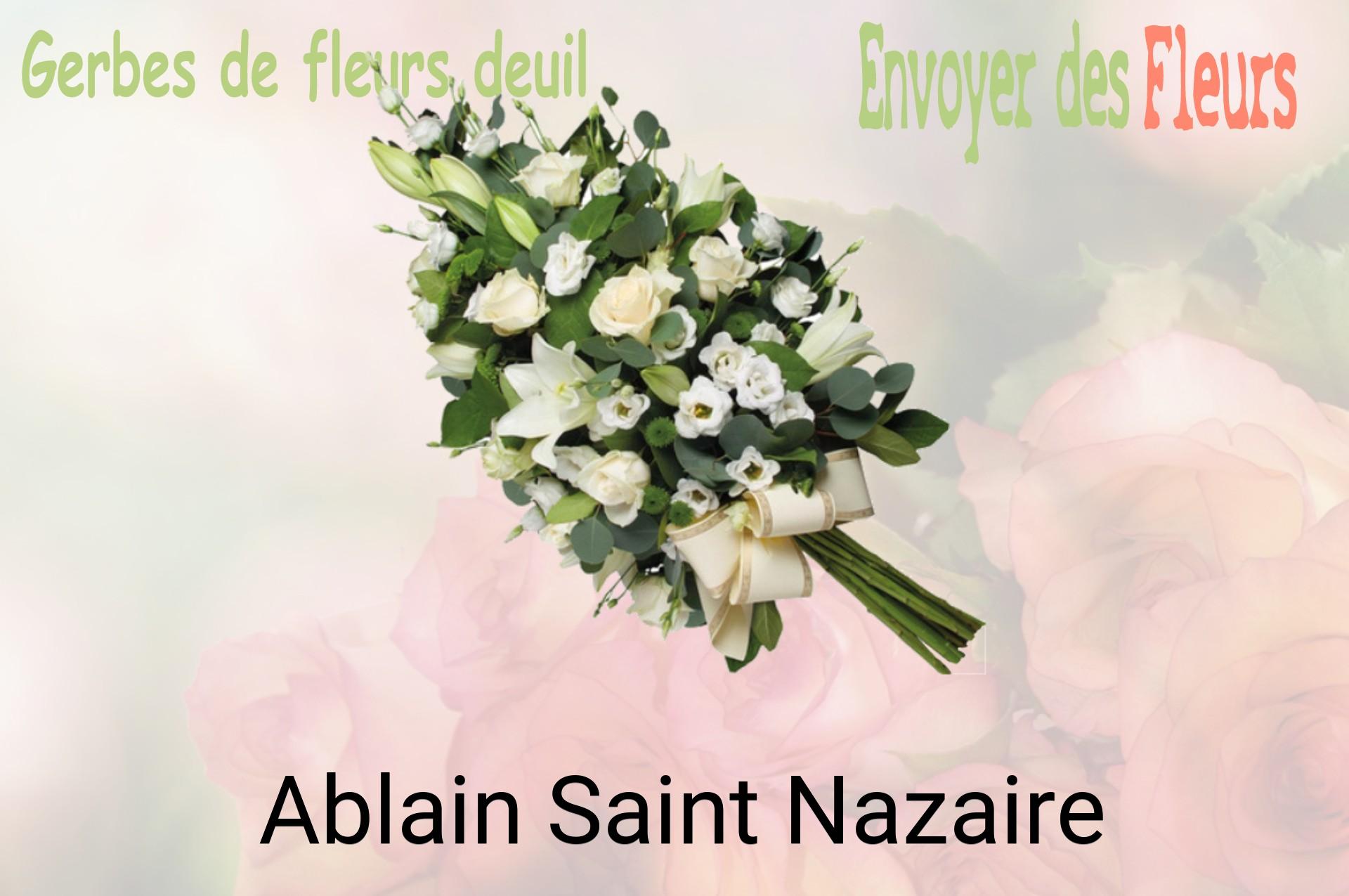 Gerbe de fleurs de deuil livrée à Ablain-Saint-Nazaire